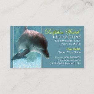 Visita Tarjeta de presentación de delfines