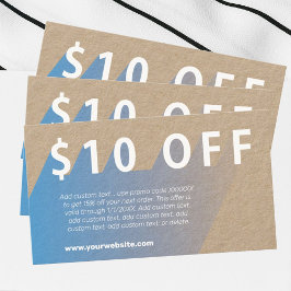 Visita Tarjeta de presentación de descuento de $10