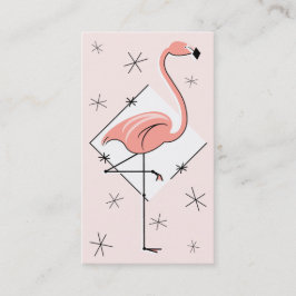 Visita Tarjeta de presentación de diamante rosa flamenco