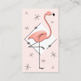 Visita Tarjeta de presentación de diamante rosa flamenco