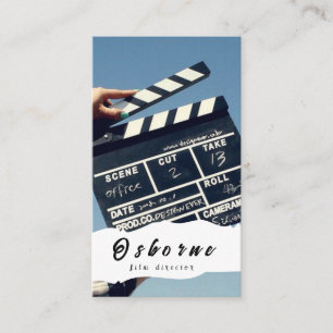Visita Tarjeta de presentación de director de cine produc