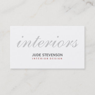Visita Tarjeta de presentación de diseñador de interiores