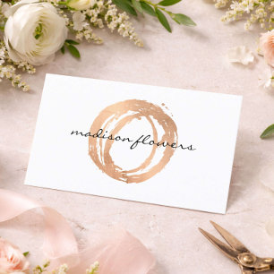 Visita Tarjeta de presentación de diseñador floral Logoti