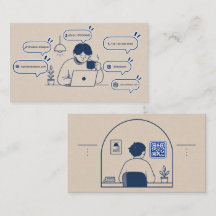 Tarjeta de presentación de diseñador gráfico creat