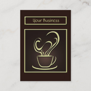Visita Tarjeta de presentación de diseño de café
