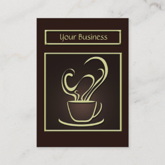 Visita Tarjeta de presentación de diseño de café