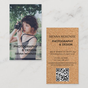 Visita Tarjeta de presentación de diseño de fotografía cr