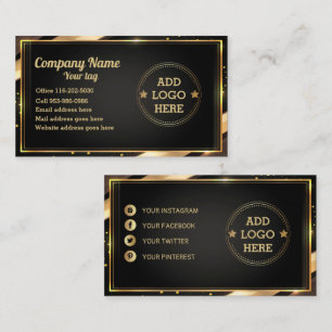 Visita Tarjeta de presentación de diseño de logotipo prof