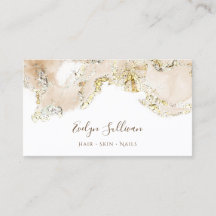 tarjeta de presentación de diseño de mármol beige