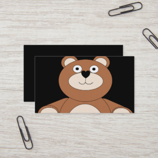 Visita Tarjeta de presentación de diseño de osito de pelu