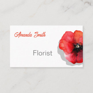 Visita Tarjeta de presentación de diseño floral