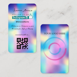 Visita Tarjeta de presentación de diseño holográfico