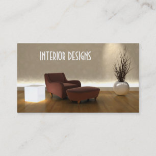 Visita Tarjeta de presentación de diseño interior