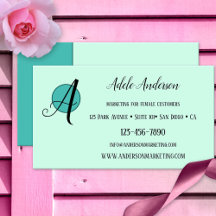 Tarjeta de presentación de diseño juguetón verde m
