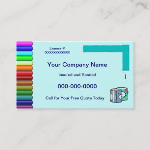 Visita Tarjeta de presentación de diseño/pintador