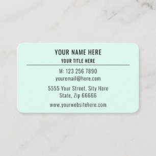 Visita Tarjeta de presentación de diseño profesional pers