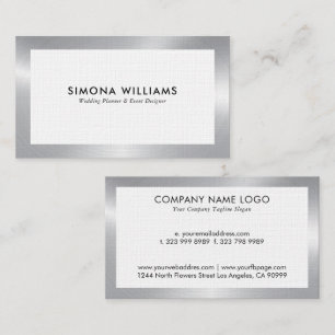Visita Tarjeta de presentación de diseño simple en blanco