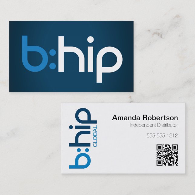Visita Tarjeta de presentación de distribuidor de b:HIP (Anverso / Reverso)