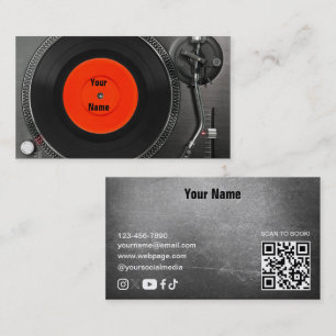 Visita Tarjeta de presentación de DJ