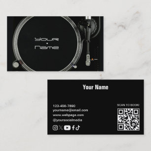 Visita Tarjeta de presentación de DJ