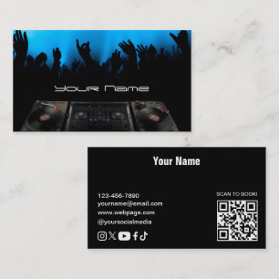 Visita Tarjeta de presentación de DJ