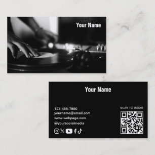 Visita Tarjeta de presentación de DJ
