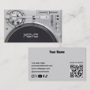 Visita Tarjeta de presentación de DJ