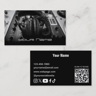 Visita Tarjeta de presentación de DJ