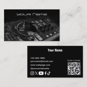 Visita Tarjeta de presentación de DJ