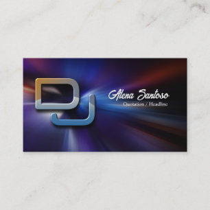 Visita Tarjeta de presentación de DJ de música
