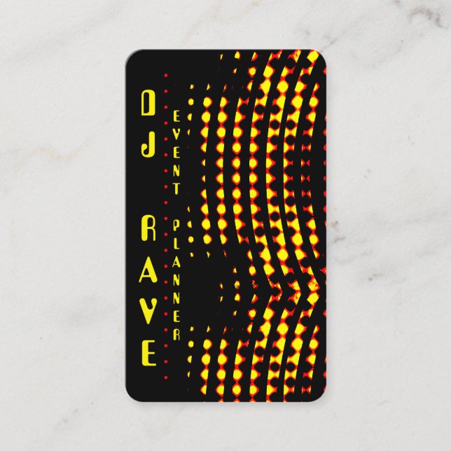 Visita Tarjeta de presentación de DJ Event Planner (Anverso)