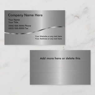 Visita Tarjeta de presentación de doble cara para empresa