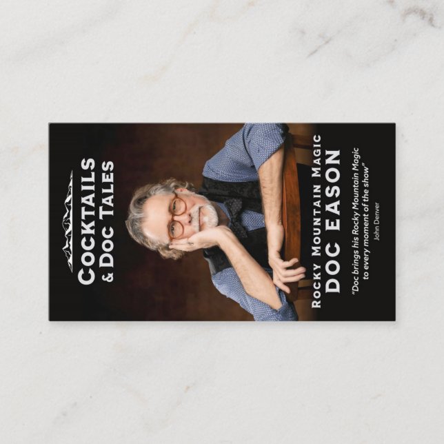 Visita Tarjeta de presentación de Doc Eason, mago (Anverso)