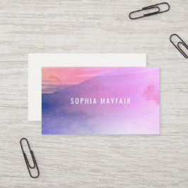 Visita Tarjeta de presentación de dos acuarelas