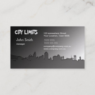 Visita Tarjeta de presentación de edificio blanco N negro