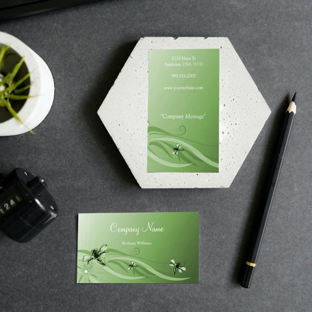 Visita Tarjeta de presentación de Emerald Dragonflies (Emerald Dragonflies Business Card)