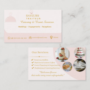 Visita Tarjeta de presentación de empresa de catering pro