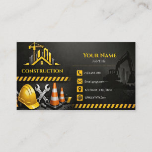Visita Tarjeta de Presentación de Empresa de Construcción