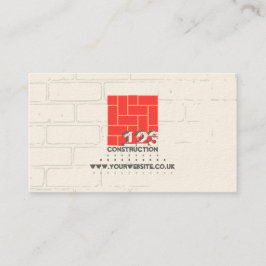 Visita Tarjeta de presentación de empresa de construcción