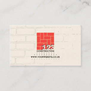 Visita Tarjeta de presentación de empresa de construcción