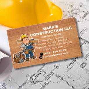 Visita Tarjeta de Presentación de Empresa de Construcción