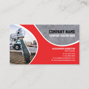 Visita Tarjeta de presentación de empresa de construcción