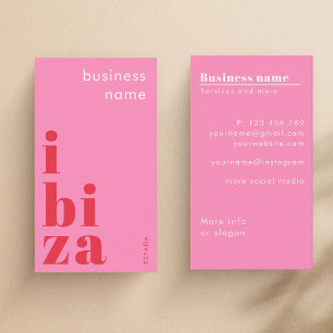 Visita Tarjeta de presentación de empresa de Ibiza España