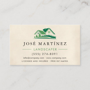 Visita Tarjeta de presentación de empresa de jardinería B