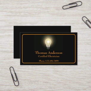 Visita Tarjeta de presentación de empresa eléctrica Elect