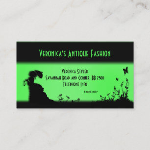Visita Tarjeta de presentación de empresaria victoriana v
