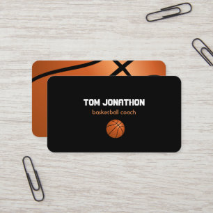 Visita Tarjeta de presentación de entrenador de baloncest