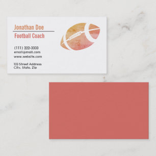 Visita Tarjeta de presentación de entrenador de fútbol