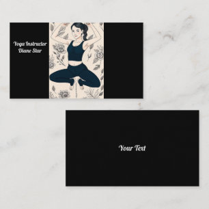 Visita Tarjeta de presentación de entrenamiento de yoga
