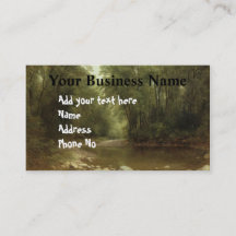 Tarjeta de presentación de escenas de la naturalez